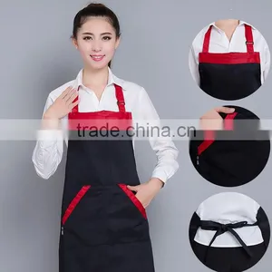Wholesale Shopping Guide Advertising Promotions Polyester-cotton Aprons Custom Catering Fast Food Restaurant Work Aprons Hanging thumbnail-5