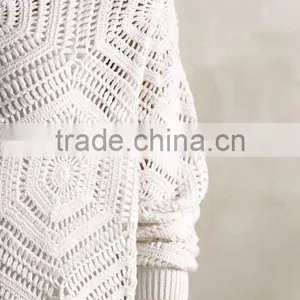 2017 Handmade Ladies Knitted Design Sweater thumbnail-4