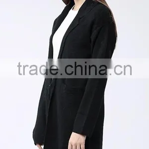 Trend Girls Young Coat Sweater Fashion Cardigan Women Long With Two Colors thumbnail-2