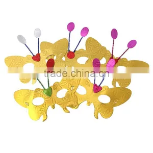 Paper Props Party Decorations Christmas Snowflake Pattern Masquerade Party Mask thumbnail-1