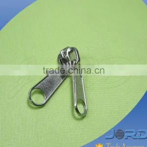 Factory Wholesale and Custom Nickel Metal Two Sided Zipper Slider for Bag thumbnail-1