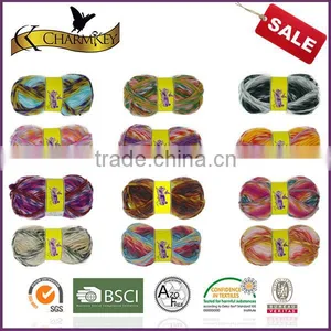 Charmkey Color Spinning Yarn Melange Roving 100 Acrylic Knitting Yarn thumbnail-6