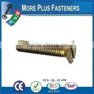 Made in Taiwan Metric Machine Screw DIN 963 ISO 2009 Slotted Flat Head Countersunk Steel Zinc Plated thumbnail-4