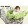 Baby Shopping Cart Covers/Grocery/Trolley Cover/Shopping Trolley Cover/Seat Covers/Pad/Cushion-- Sage Bubble thumbnail-1