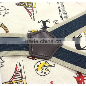 Mens Womens Elastic Leather Button Suspenders Adjustable 6 Holes Braces thumbnail-3