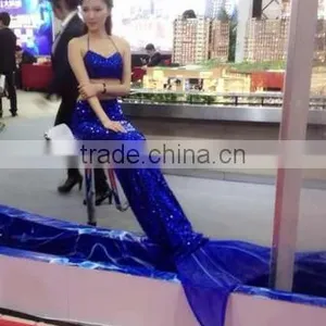 Mermaid Show Costume Studio Photography Aquarium Opens Underwater Performance Mermaid Tail thumbnail-1