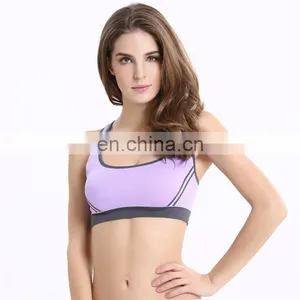 Top Quality Wholesale Seamless Hot Sexy Custom Women Sports Bra thumbnail-1