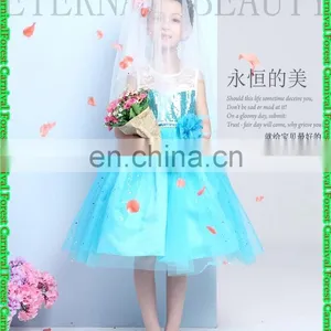 2016 Frozen Elsa Girl Party Dress , Frozen Elsa Dress 29035 Princess Cartoon Art thumbnail-1