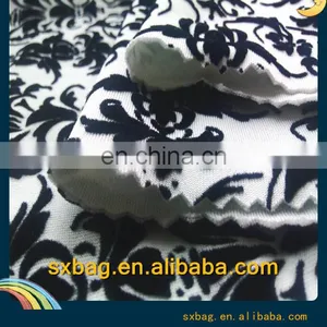 Shaoxing Winfar DTY Paisley Flocking Scuba Knitting Fabric for Garment thumbnail-3