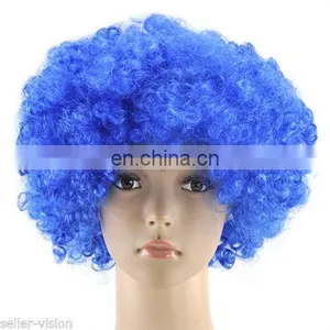 Cheap Colorful Afro Party Wig thumbnail-1