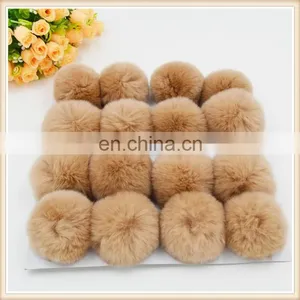 2016 Beautiful and Softly Colorful Fur Ball Real Rabbit Fur Pom Pom Craft thumbnail-5