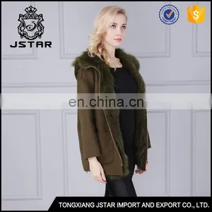 Top Quality Australia Sheepskin Ladies Wool and Cashmere Coat Sale thumbnail-4