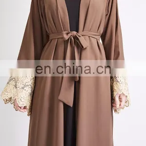 Custom Muslim Kimono Abaya 2017,women Long Dubai Abaya Wholesale,open Muslim Kaftan Abaya Turkey in China thumbnail-2