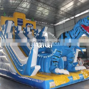New Popular 0.55mm PVC Tarpaulin Large Inflatable Water Slide For Sale thumbnail-4
