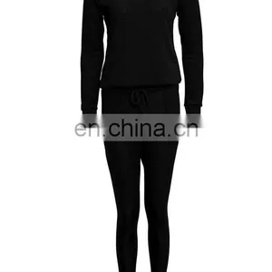 2016 China OEM Ladies Womens Casual Leisure LOUNGE WEAR Set JOGGERS Tracksuit thumbnail-3