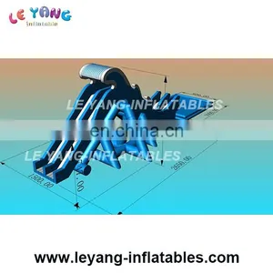 Commercial Grade Giant Slide / Inflatable Water Park Pool With Slide / Outdoor Inflatable Park thumbnail-2