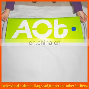 Hand Held Blue Fan Scrolling Banner thumbnail-2