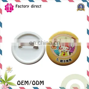 Cheap Blank Tinplate Button Pins Material Wholesale Custom Metal Badge Buttons thumbnail-2