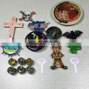 Any Size Logo Customized Advertising Badge Led Pin Badge With Flashing Led Light thumbnail-1