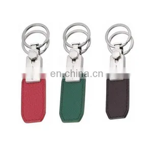 ELEGANT CUSTOM LOGO HIGH CLASSIC DIY LEATHER KEYCHAIN thumbnail-2