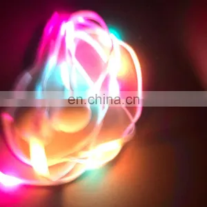 Glow In Dark RGB Light Up Flashing Shoelace, LED Shoe Lace, Nylon Light Shoelace thumbnail-1
