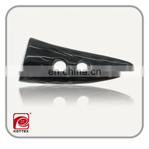 Plastic Resin Toggle Horn Button for Fashion Clothing thumbnail-1