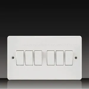 10A 250V Push Button Wall Switch Socket Digit Telephone Socket With Data Socket thumbnail-2