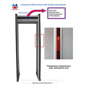 Temperature Measurement Walk Through Metal Detector Against Corona Virus thumbnail-1