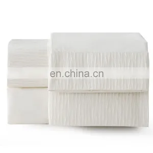 High Quality White Custom Soft Surface Warm Durable Microfiber Embossing Bed Sheets For Adults thumbnail-5