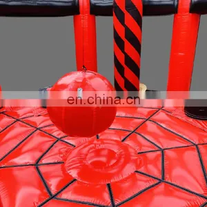 Red Inflatable Wipeout Wrecking Balls Arena Team Building Fun Wipe Out Games For Sale thumbnail-6