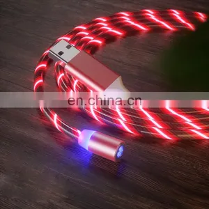 Golden SKY Colorful Data Line Newest 2020 Shenzhen Fast Charging Line Nylon 1m Mobile Phone Magnetic Suction Shenzhen Data Line thumbnail-1