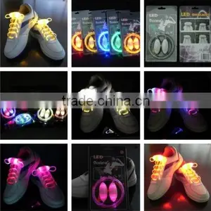 LED Flashing Shoelace Light Up Shoe Flashing Disco Party Fun Glow Laces Shoes thumbnail-1