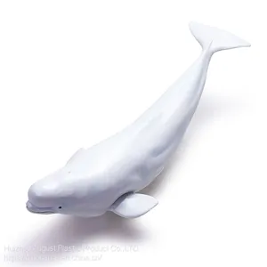 Factory Direct Sale Soft PVC Ocean Animal Figure Gift Toy Delphinapterus Leucas thumbnail-4