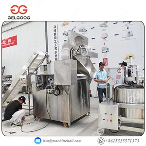 Stainless Steel Automatic Industrial Broad Beans Frying Machine thumbnail-3