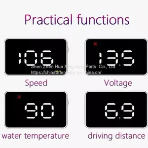 3.5 Inch Head Up Obd2 Car Hud Display With Car Overspeed Alarm thumbnail-2