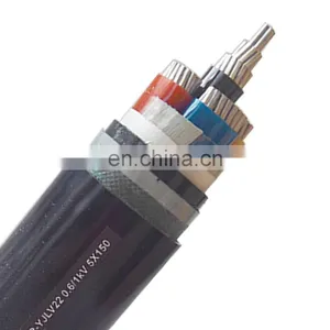 3 Core 4 Core 5 Core 16mm 25mm 35mm 95mm Aluminum/Copper Core Steel Wire PVC/XLPE Underground Power Armoured Cable thumbnail-3