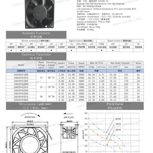 8038 Supercharged Large Air Volume Inverter Power Fan Vehicle Inverter Power Dissipation DC12 DC Fan thumbnail-5