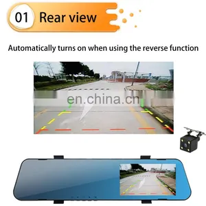 High Quality Front Rear Mirror Dash Cam 1080p Rear View Dvr Car Dash Camera Dashcam for Cars thumbnail-4
