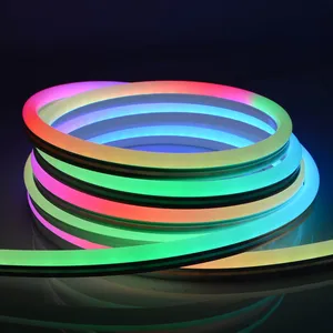 Breakpoint Resume Neon Light WS2811 60LED 24V RGB Wholesale Neon RGB LED Strip for Bedroom thumbnail-1