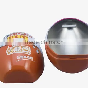 Egg-shape Custom Made Kid Gift Metal Tin Piggy Bank thumbnail-3