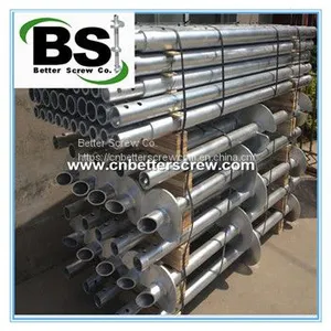 Hot Dipped Zinc Coating, Painted, Powder Coating Square Bar Shaft Helical Piles thumbnail-3