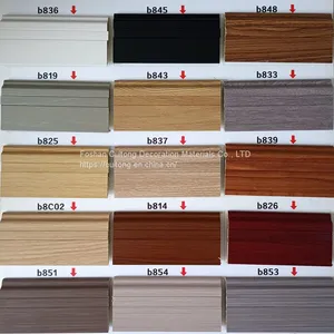 Bamboo Wood Fiber Baseboard Pvc Sticking Foot Line Solid Wood Grain Floor Foot Line Plastic Waterproof Closing Strip White 8cm thumbnail-1