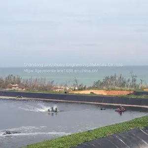 0.50mm Thick HDPE Geotextile Film for Raising Shrimp in High Water Ponds thumbnail-3