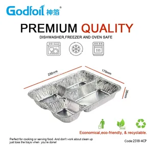 Rectanglar Aluminum Foil Container Wrinkle Wall Container thumbnail-1