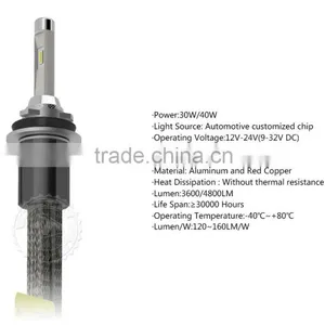 2016 New Product Super Bright H11 Led Headlight Conversion Kit With Automotive Customized Chip(ETI/ C.R.E e /P.h.i.l.i.p Etc. ) thumbnail-2