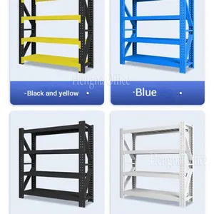 Heavy Duty Industrial Cold Rolled Steel Shelf With Adjustable Height and 500kg Load Capacity for Warehouse & Garage Storage thumbnail-2