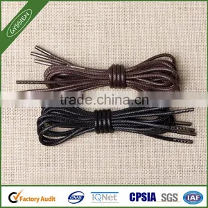 Fashional Coloured Waxed Cotton Women Leather Shoe Laces thumbnail-1