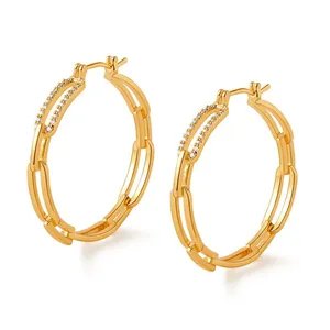 KMJ High Quality OEM Jewelry Factory Ready To Sale Silver Gold Plating Jewelry Fashion Earrings thumbnail-4