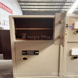 HN-G100 OEM Security Safe Cabinet, Gold, Wholesale Customizable, Luxury Jewelry & Cash Management Storage Box With Multi-User Access for Boutiques thumbnail-4