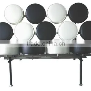 Premium Leather Marshmallow Sofa Chair thumbnail-3